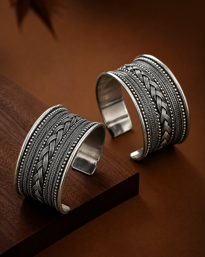 NOVA OXIDISED SILVER  KADA